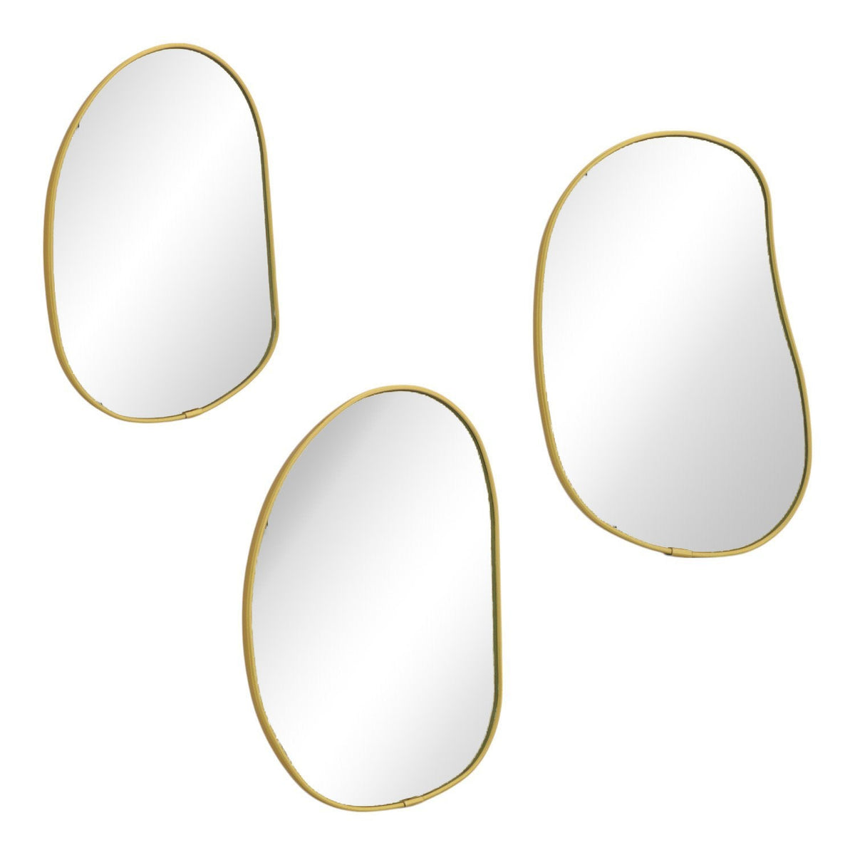 Home Society | Spiegel Kusa goud (set3)