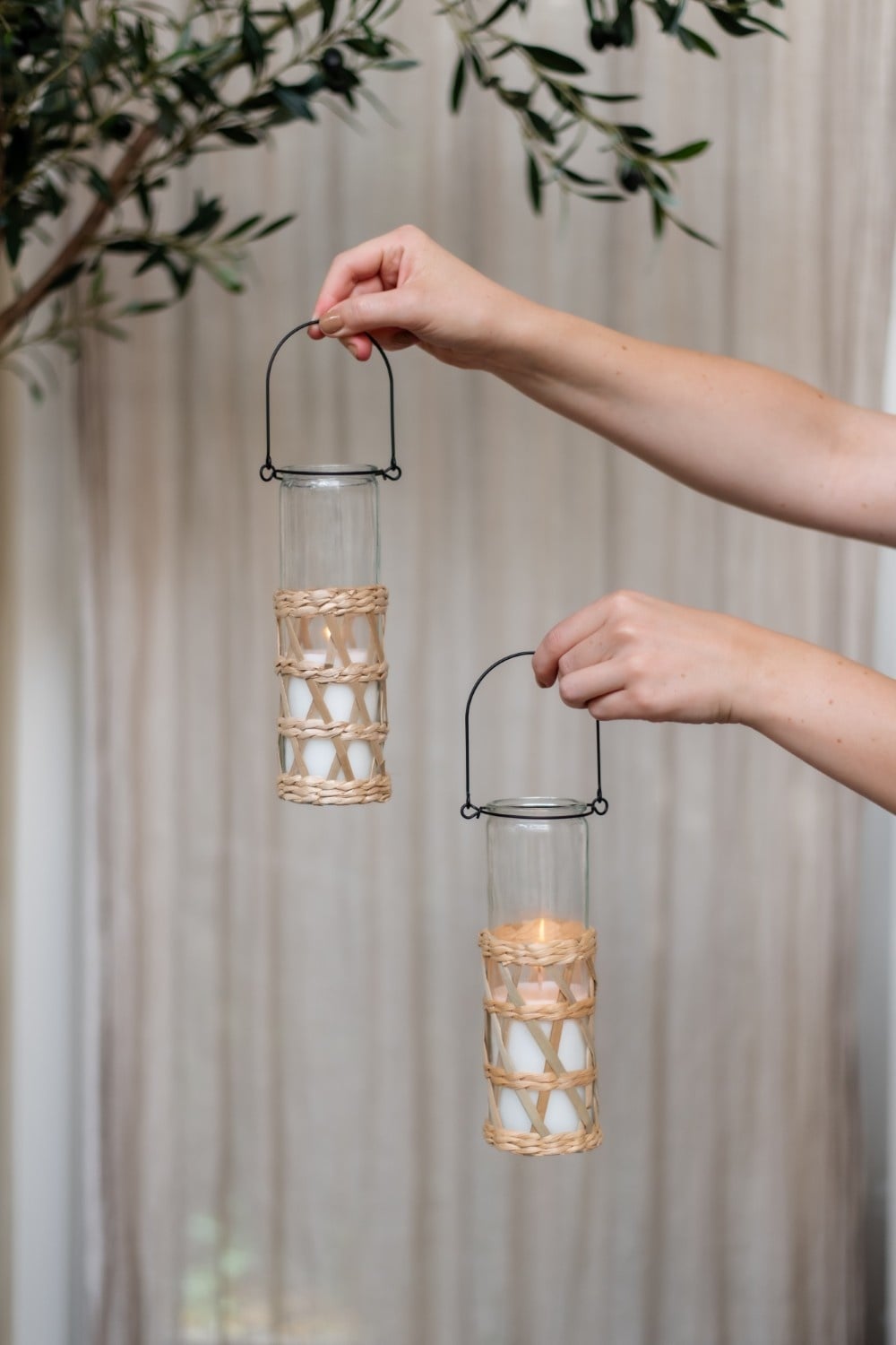 Home Society | Kaars in glas Reed wit