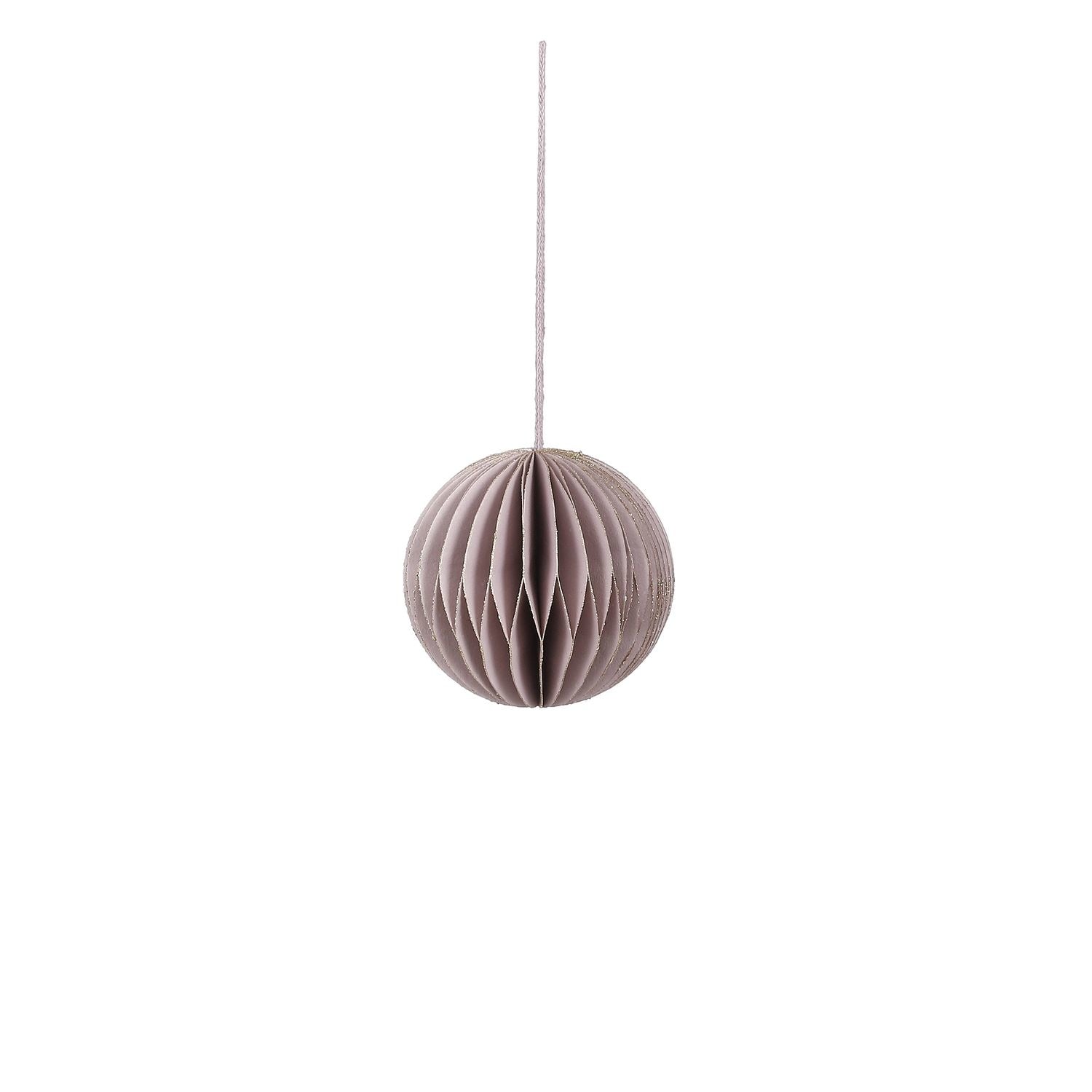 Selected by | Kerstbal papier paars 8cm