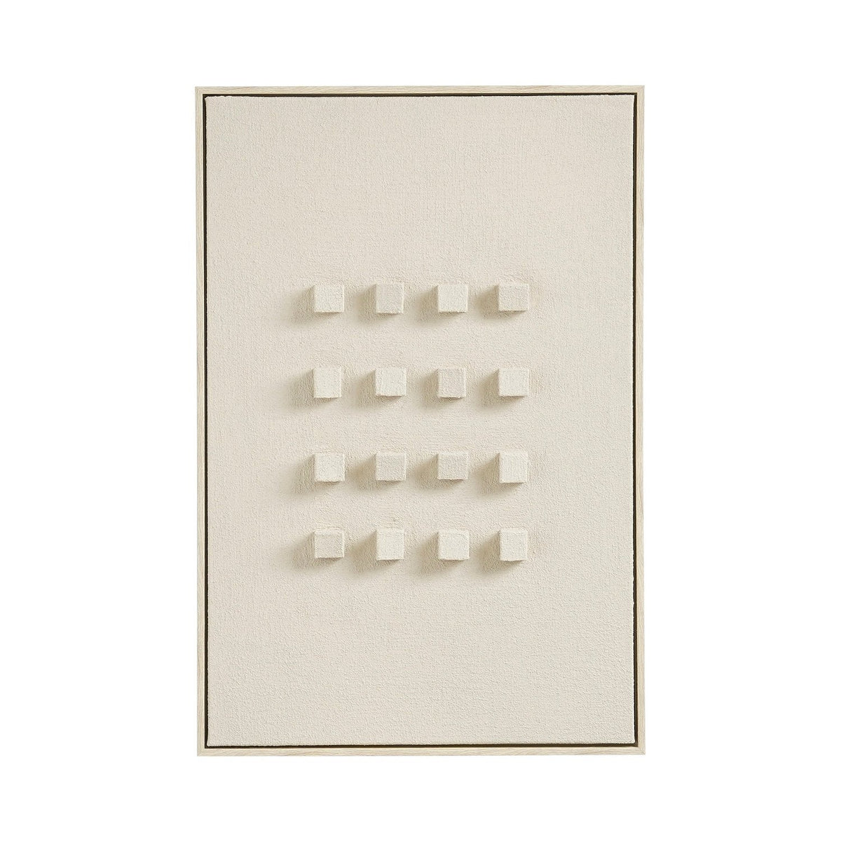 Selected By | Schilderij off white blokjes 60x40cm