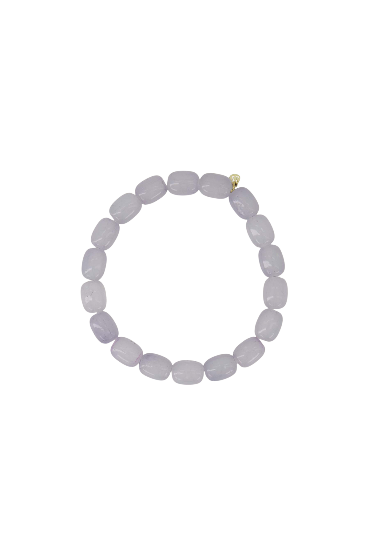 Zusss | Elastieken kralen armband licht blauw