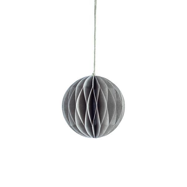 Storefactory | Ronde kersthanger grijs 8cm