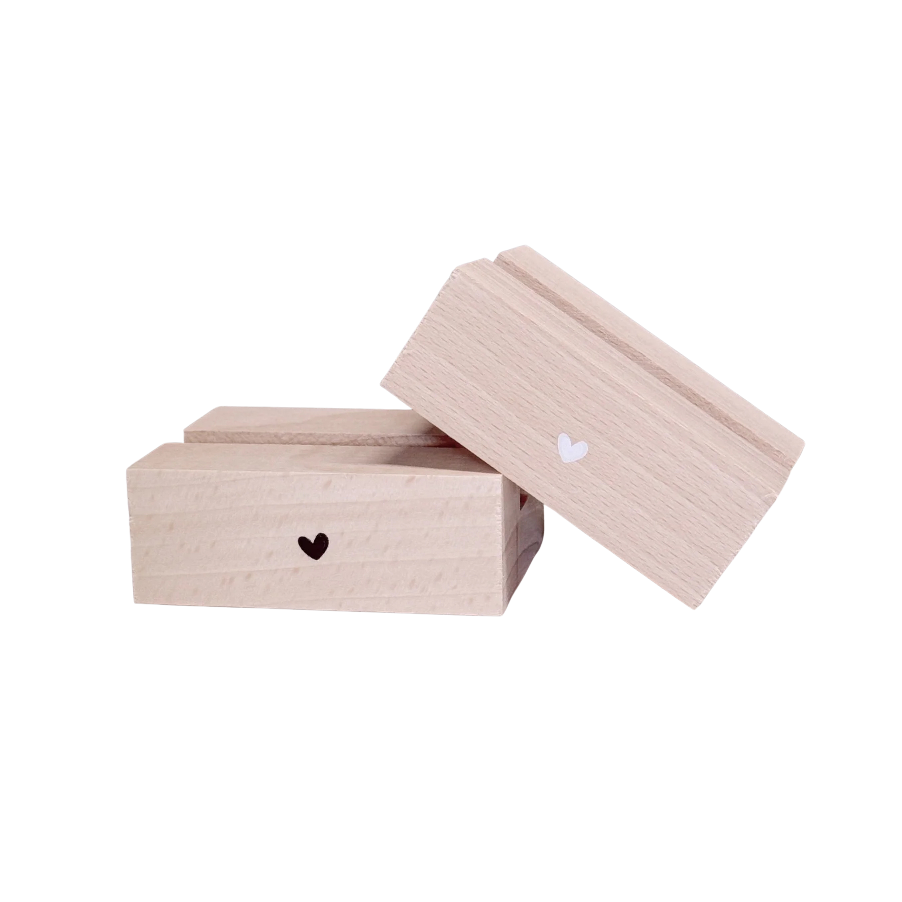 Label2X | Houder voor tegeltjes zwart hartje