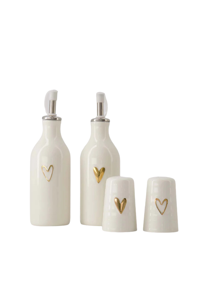 Zusss | Olie/azijn fles hartje open goud