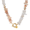 Label Kiki | Ketting beige rock goud