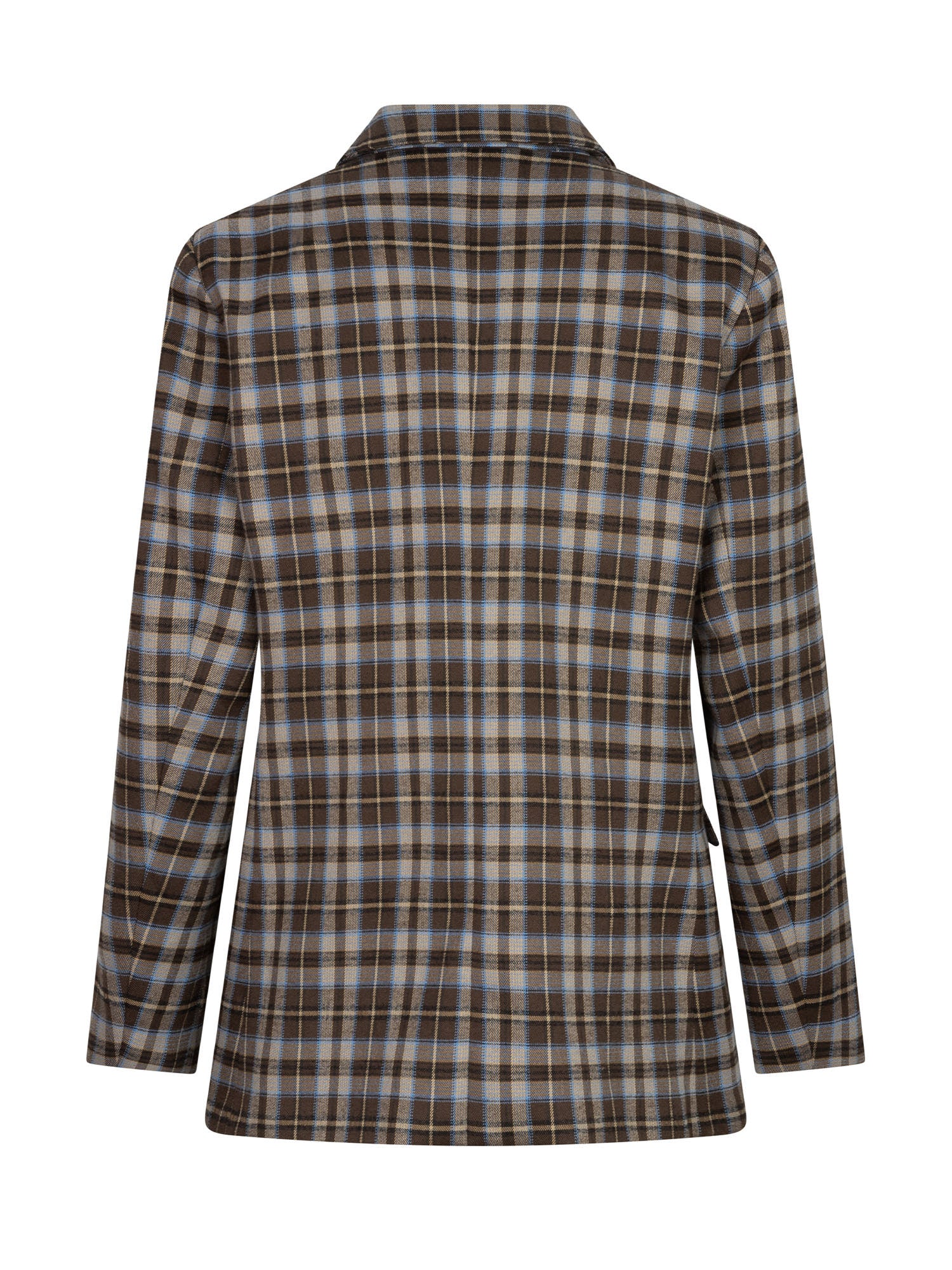 Ydence | Blazer Novalee Brown/blue check