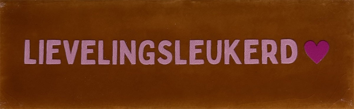 Yett | Tegeltje langwerpig terra Lievelingsleukerd
