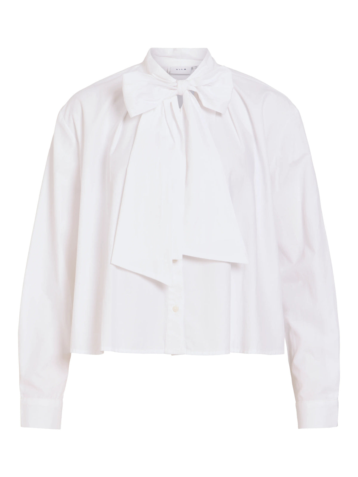 Vila | Blouse Bowa met strik snow white
