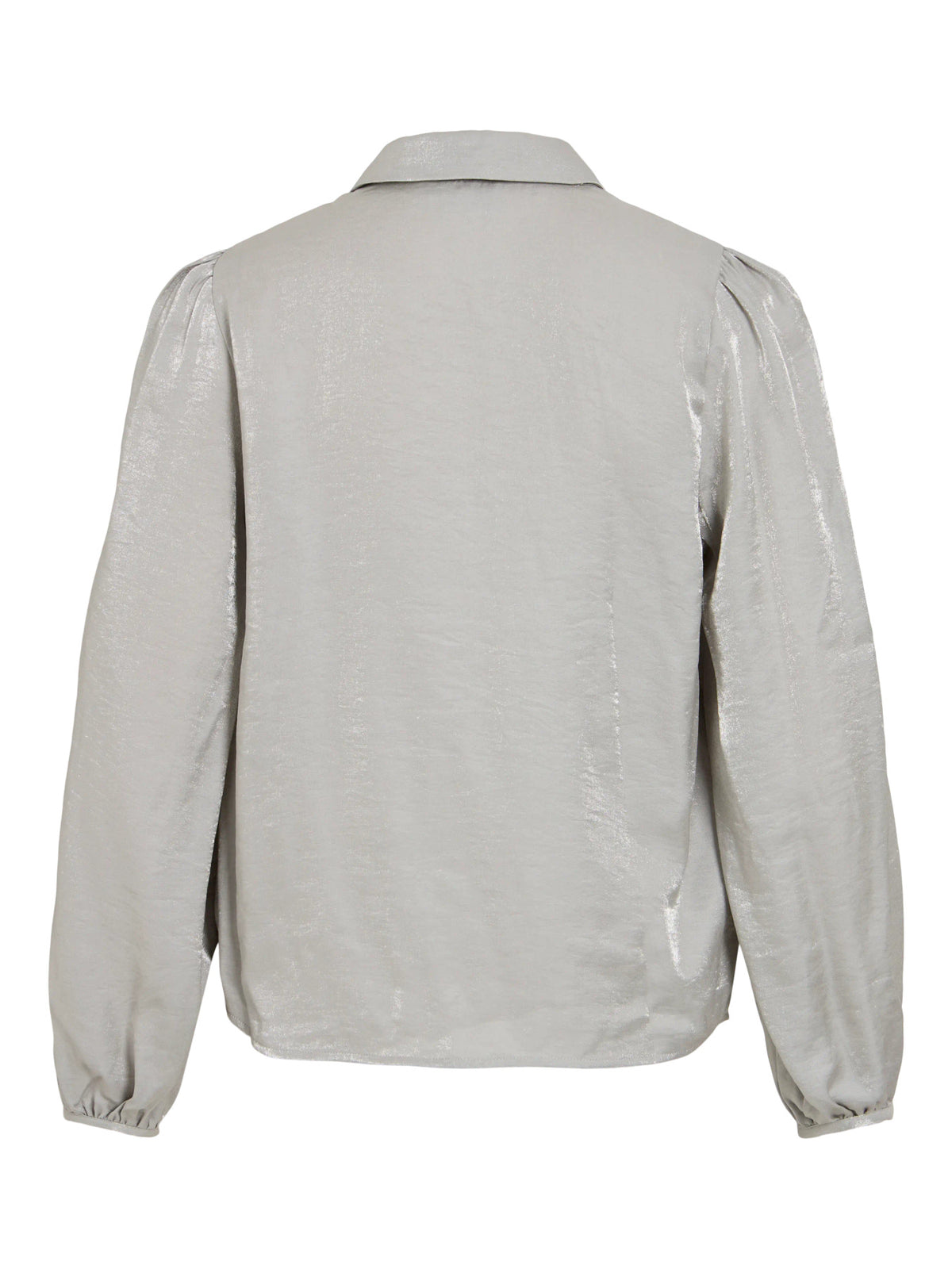 Vila | Blouse Eloise met strik zilvergrijs