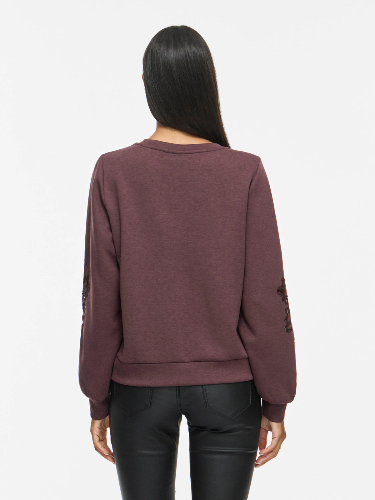 Vila | Sweater Siffa kanten mouw rozijn