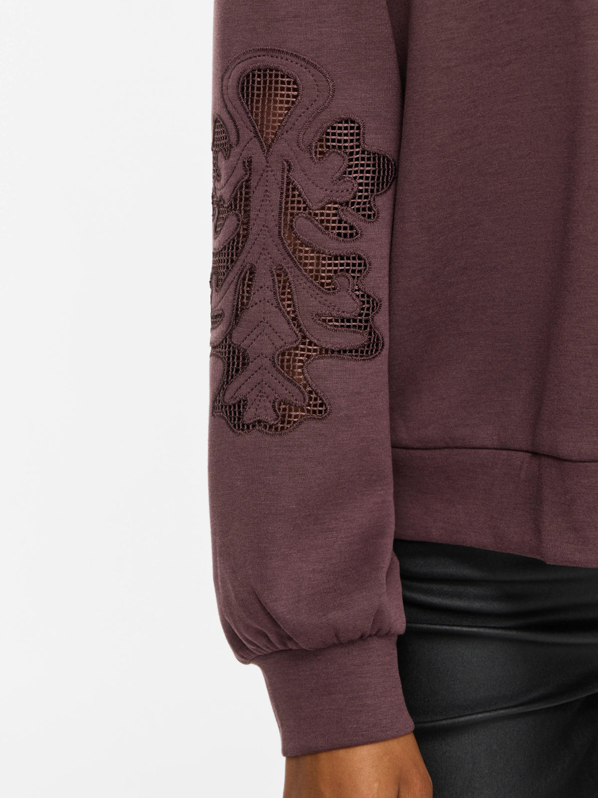 Vila | Sweater Siffa kanten mouw rozijn