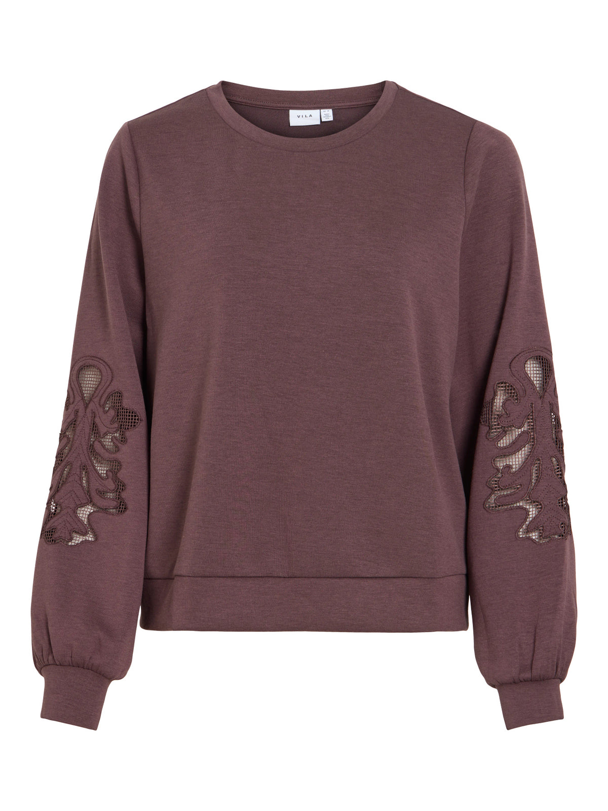 Vila | Sweater Siffa kanten mouw rozijn