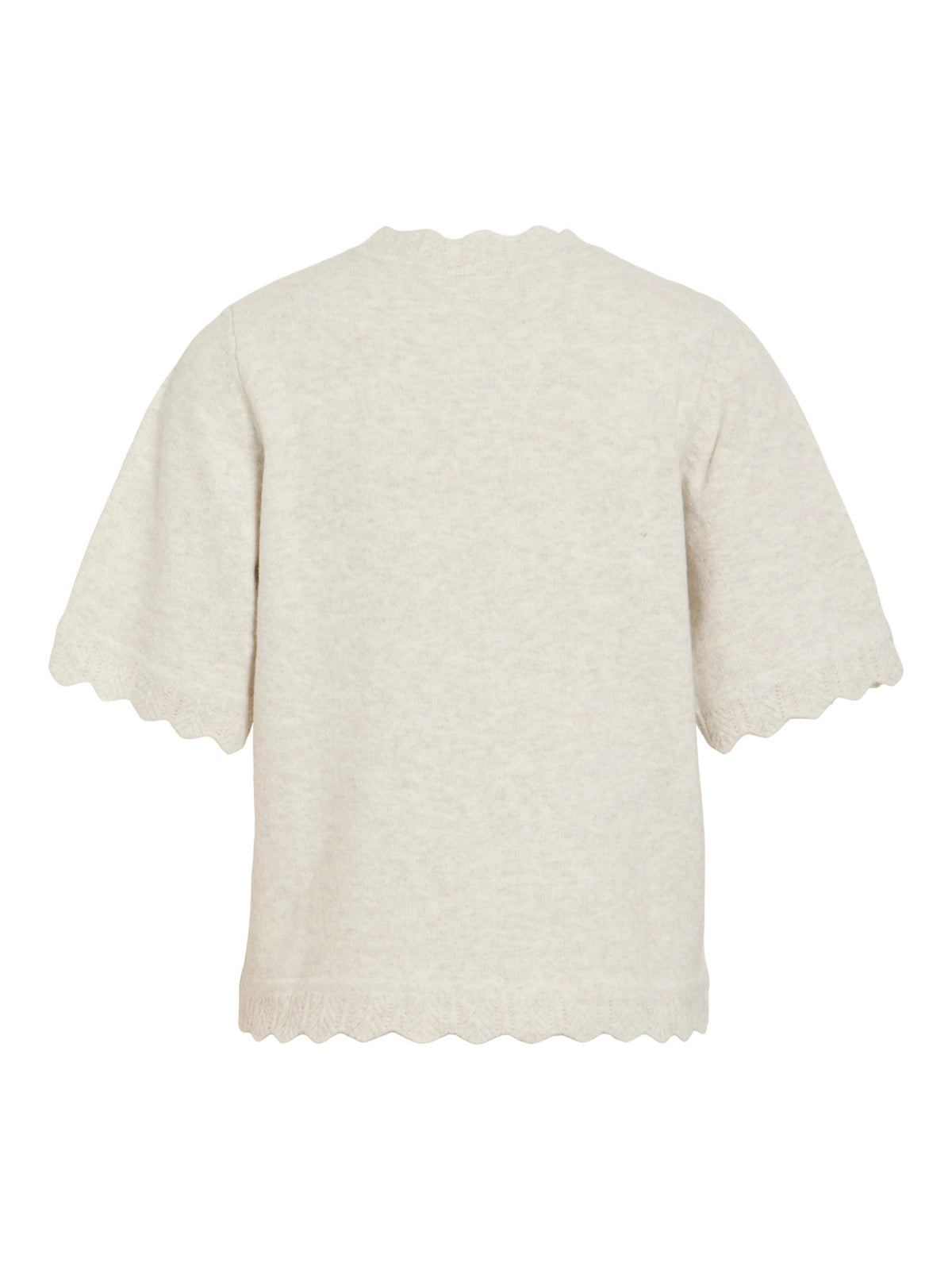 Vila | Gebreide top Nikolina super light natural melange NOOS