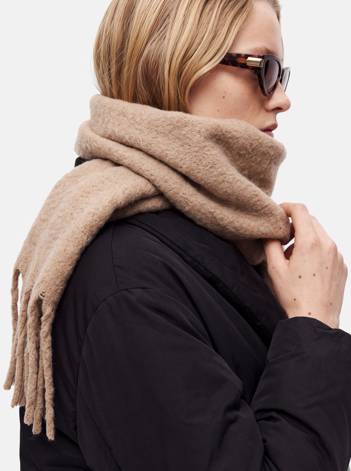 Pieces | Sjaal Nikita Silver mink NOOS