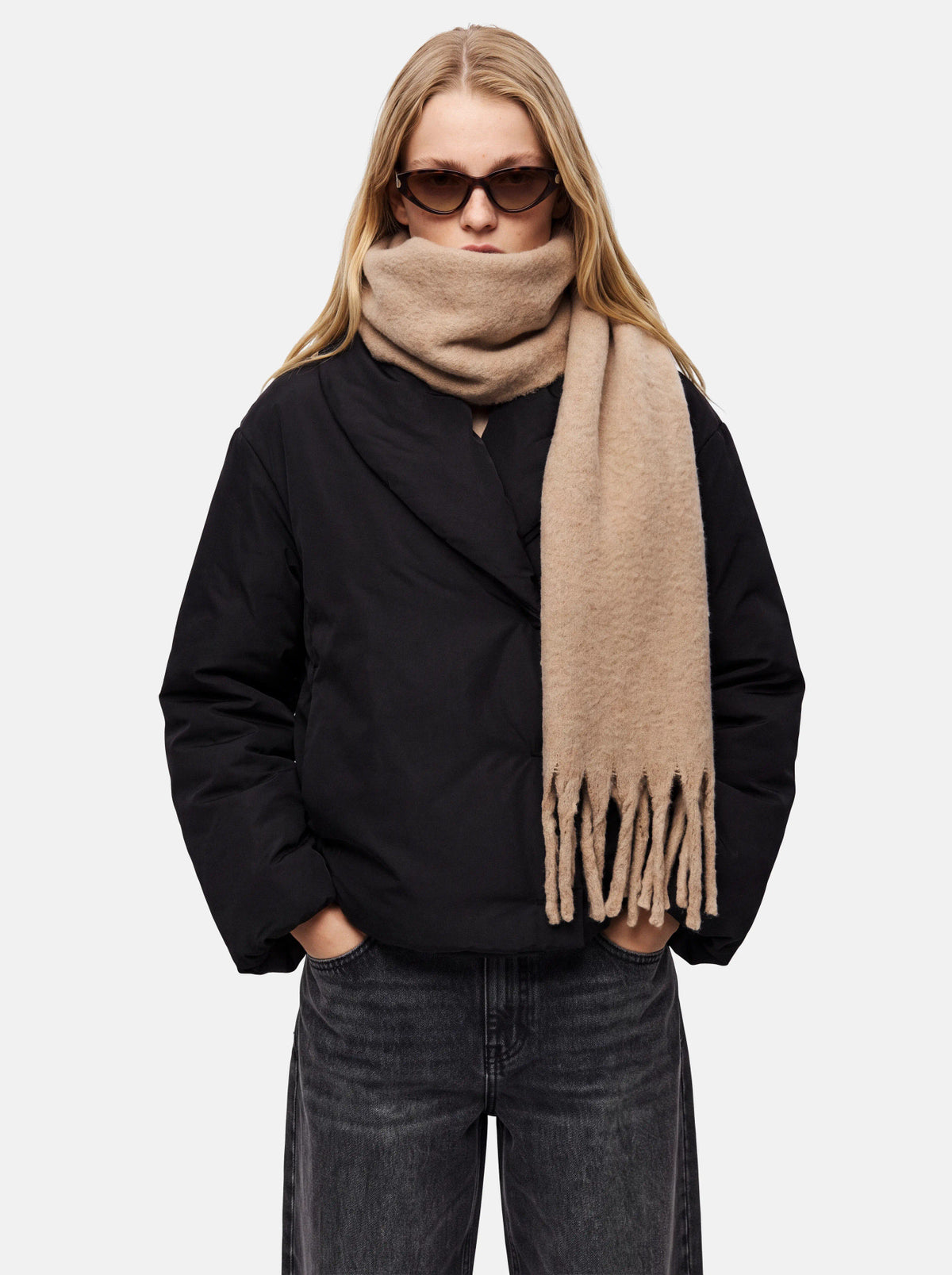 Pieces | Sjaal Nikita Silver mink NOOS