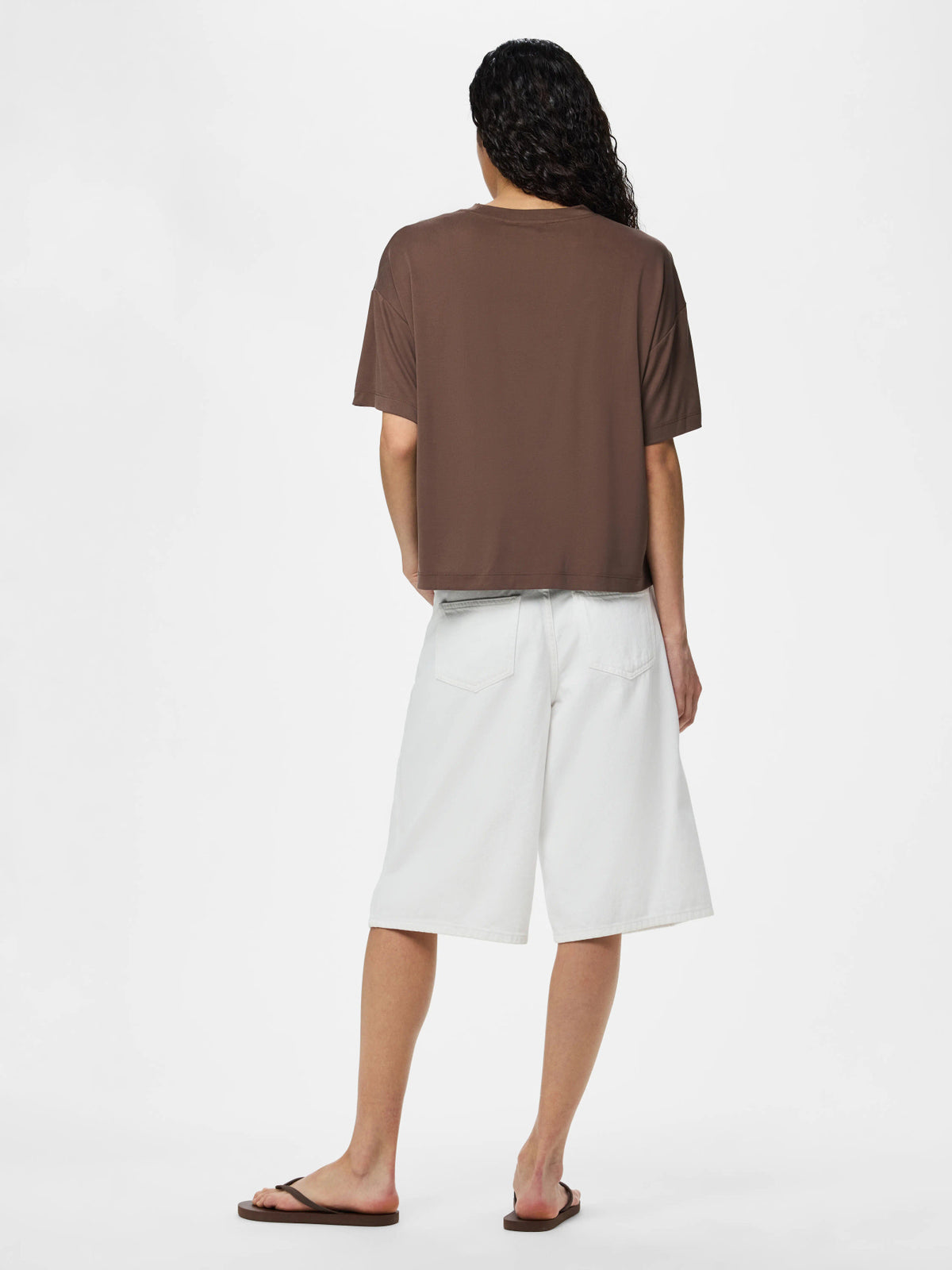 Pieces | Top Anora coffee quartz