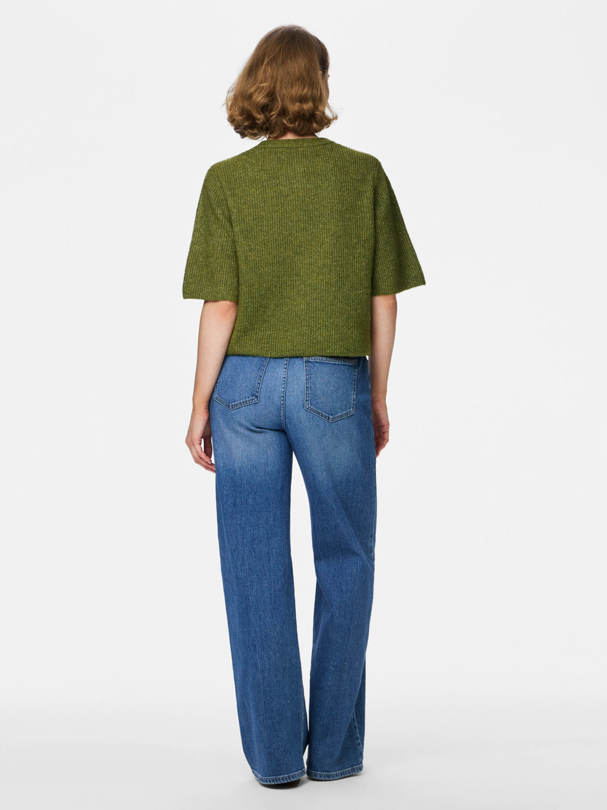 Pieces | Gebreid vestje Silly sphagnum melange NOOS.