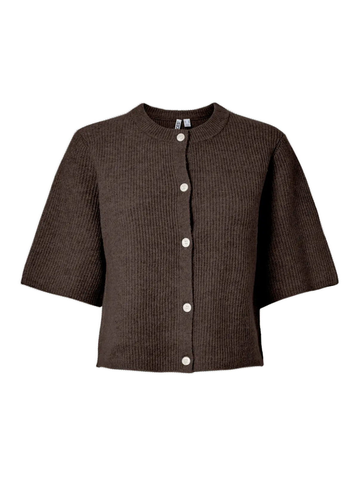 Pieces | Gebreid vestje Silly hot fudge melange NOOS.