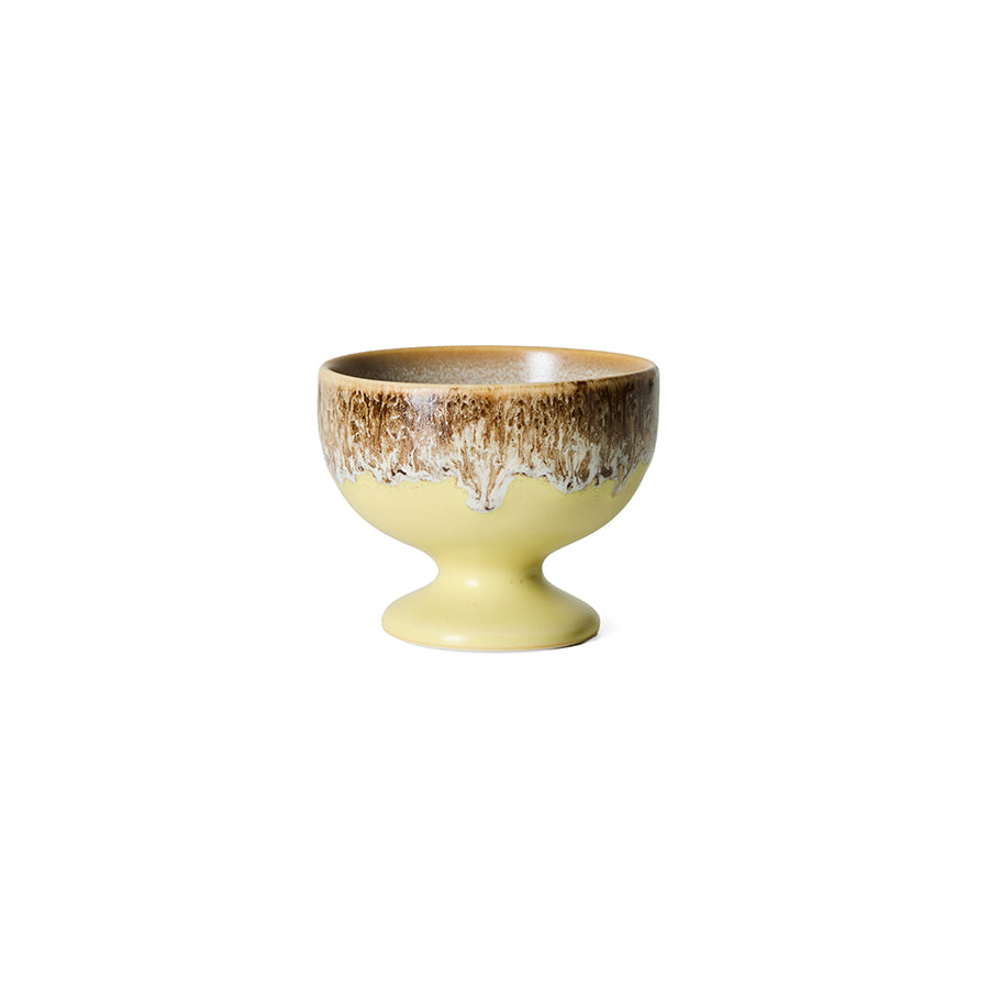 HK Living | 70s ceramics: small coupe, custard