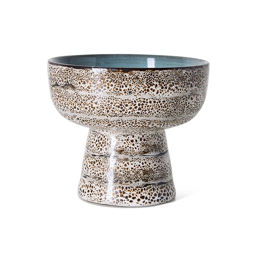 HK Living | 70s ceramics: tapas bowl on base L, brew