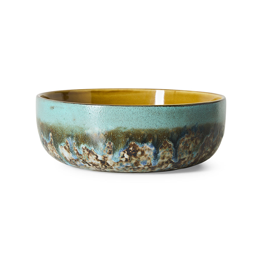 HK Living | 70s ceramics: salad bowl, agave