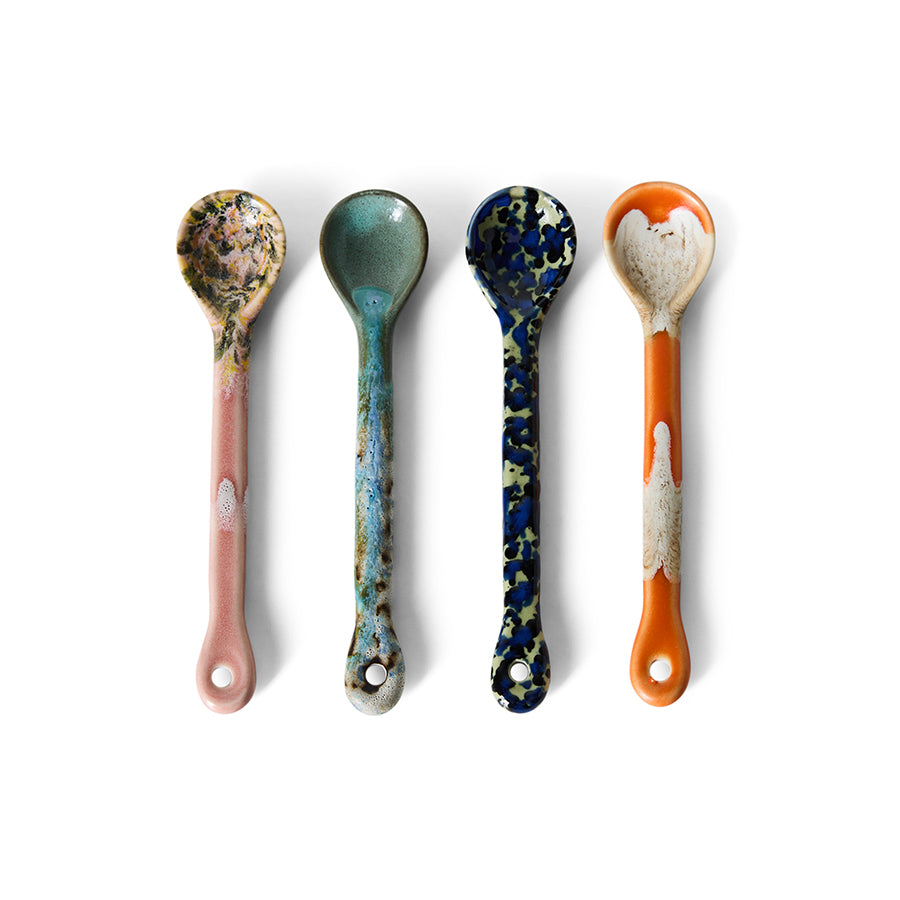 HK Living | 70s ceramics: spoons M, joy (set of 4)