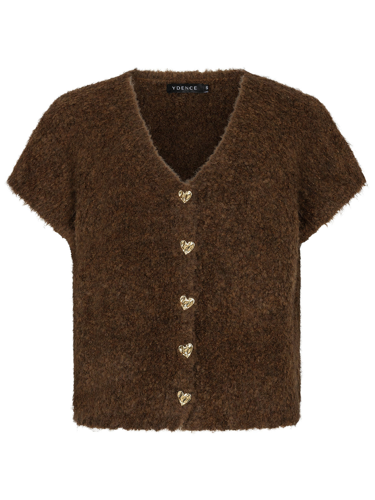 Ydence | Knitted Cardigan Rochelle Coffee brown
