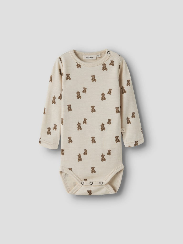 Lil Atelier | Romper Nilo Nun turtledove teddy bear NOOS