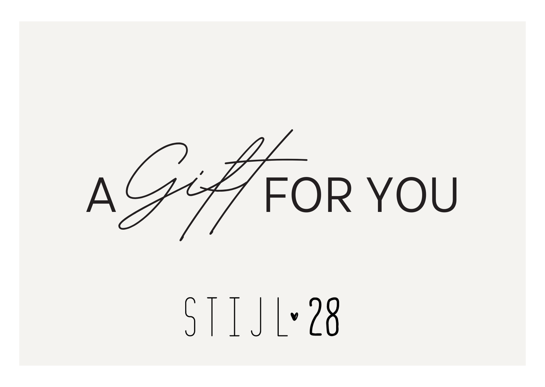 Stijl28 - Giftcard