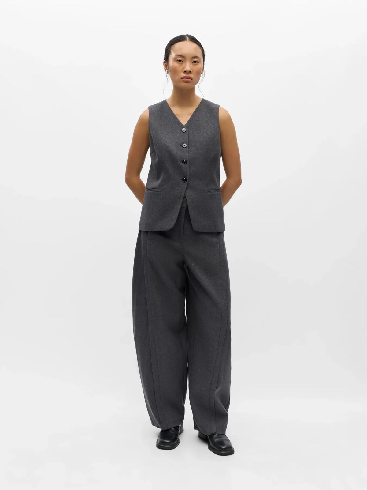 Object | Barral pantalon Kavin dark grey melange