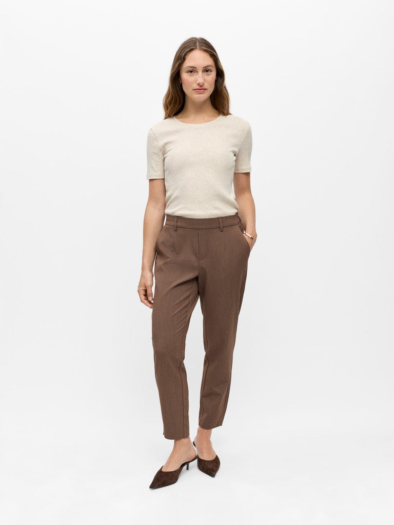 Object | Broek Lisa Slim carafe melange NOOS