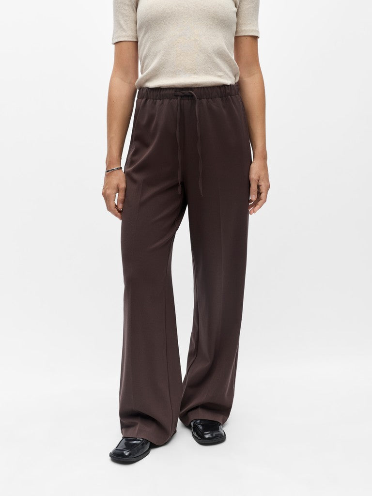 Object | Broek Lisa Tie wide seal brown NOOS