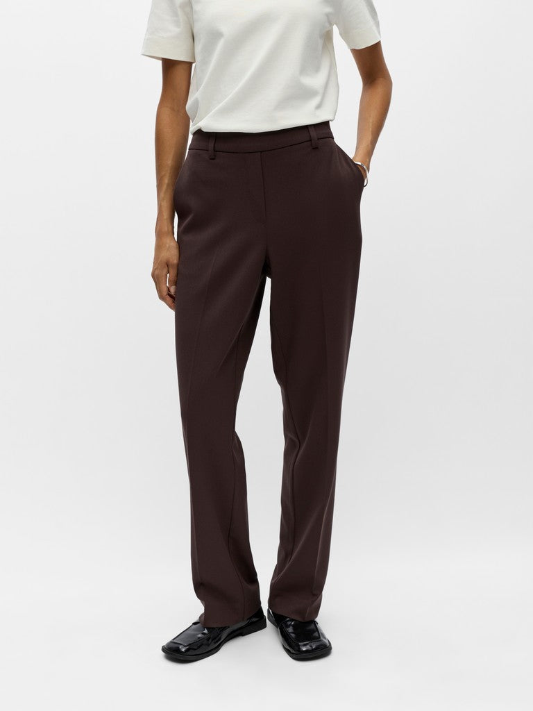 Object | Broek Lisa straight seal brown NOOS