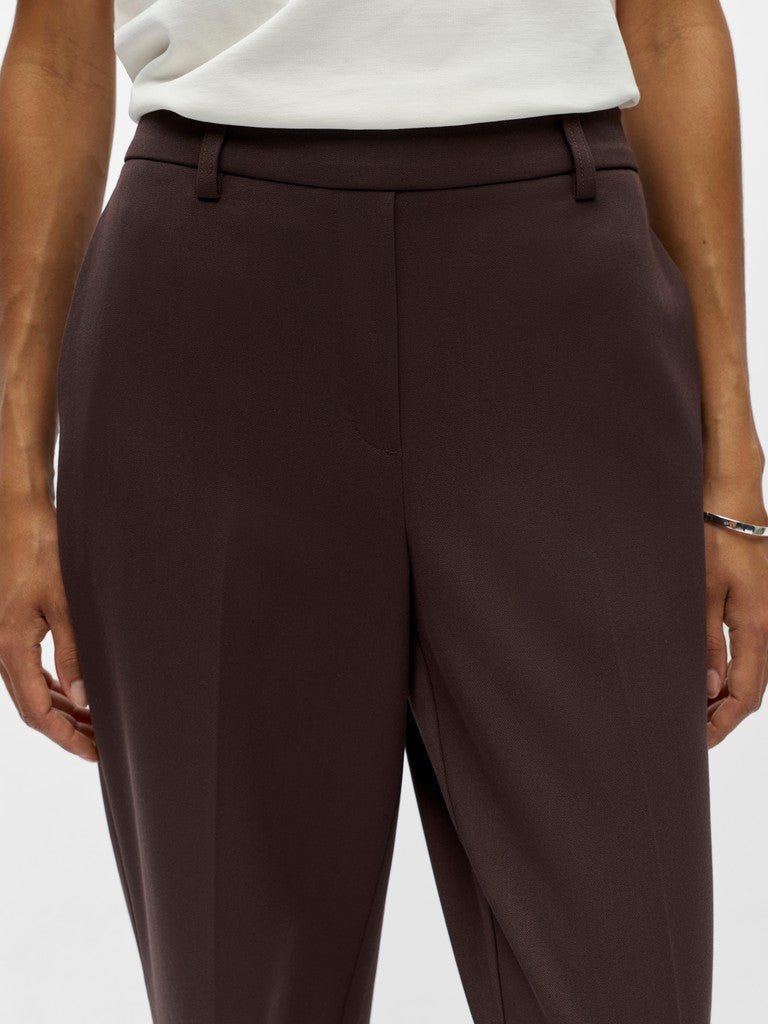Object | Broek Lisa straight seal brown NOOS
