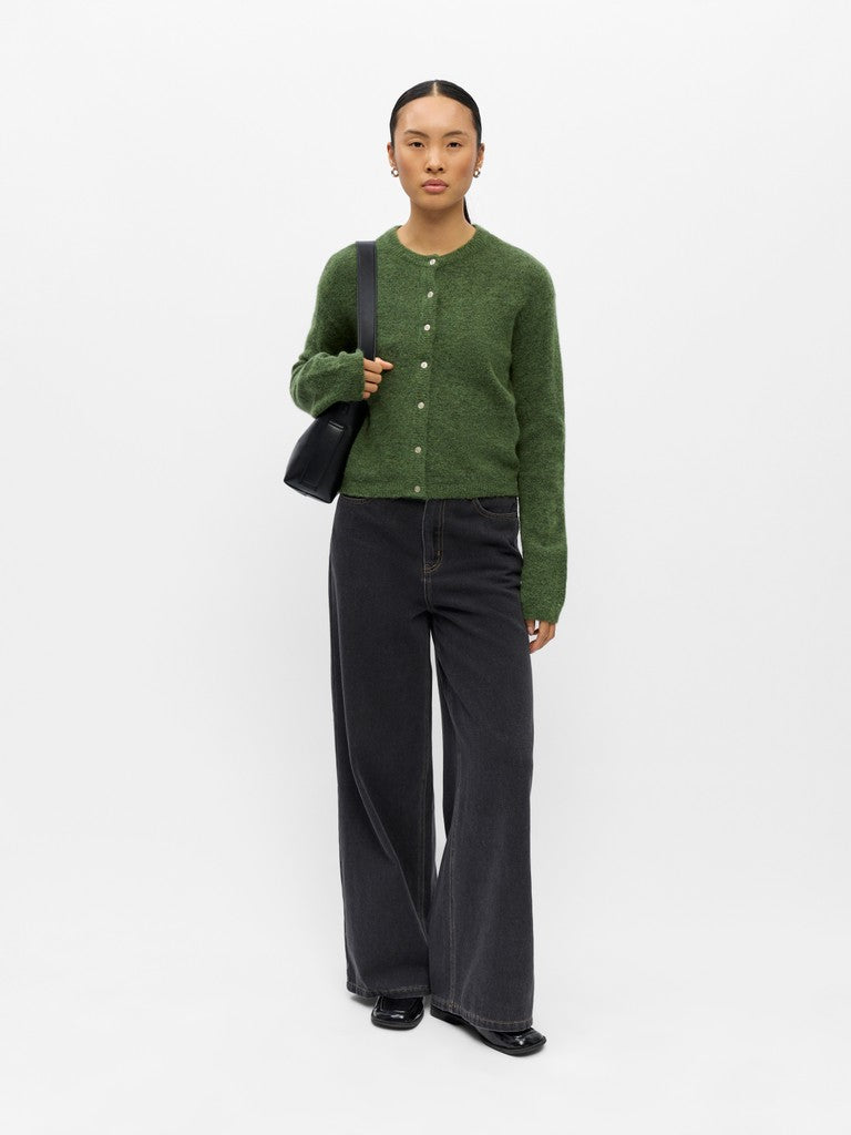 Object | Gebreid vest Agate bronze green melange NOOS