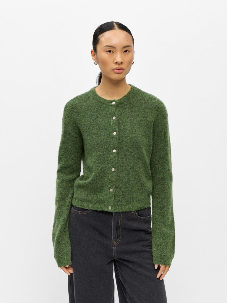 Object | Gebreid vest Agate bronze green melange NOOS