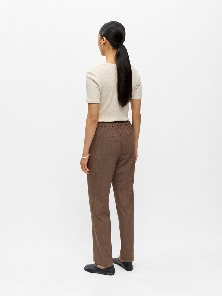Object | Broek Lisa straight carafe melange NOOS