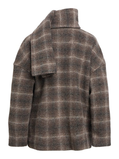 Object | Winterjas Maise met sjaal ruit carafe NOOS