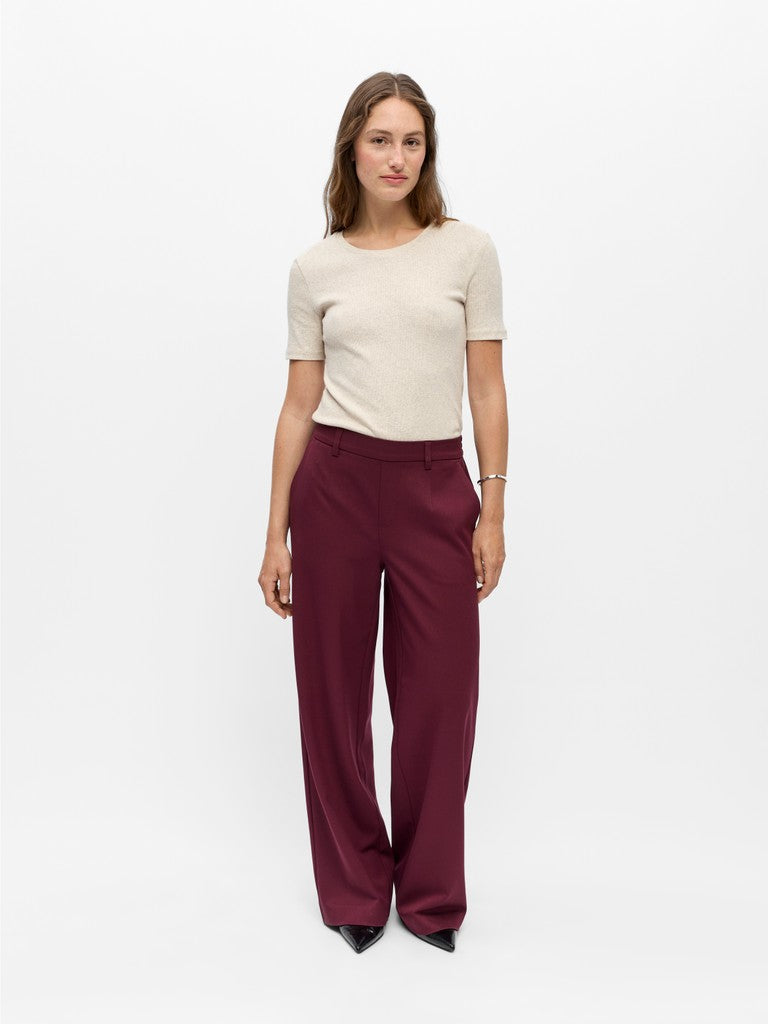 Object | Broek Lisa wide windsor wine NOOS