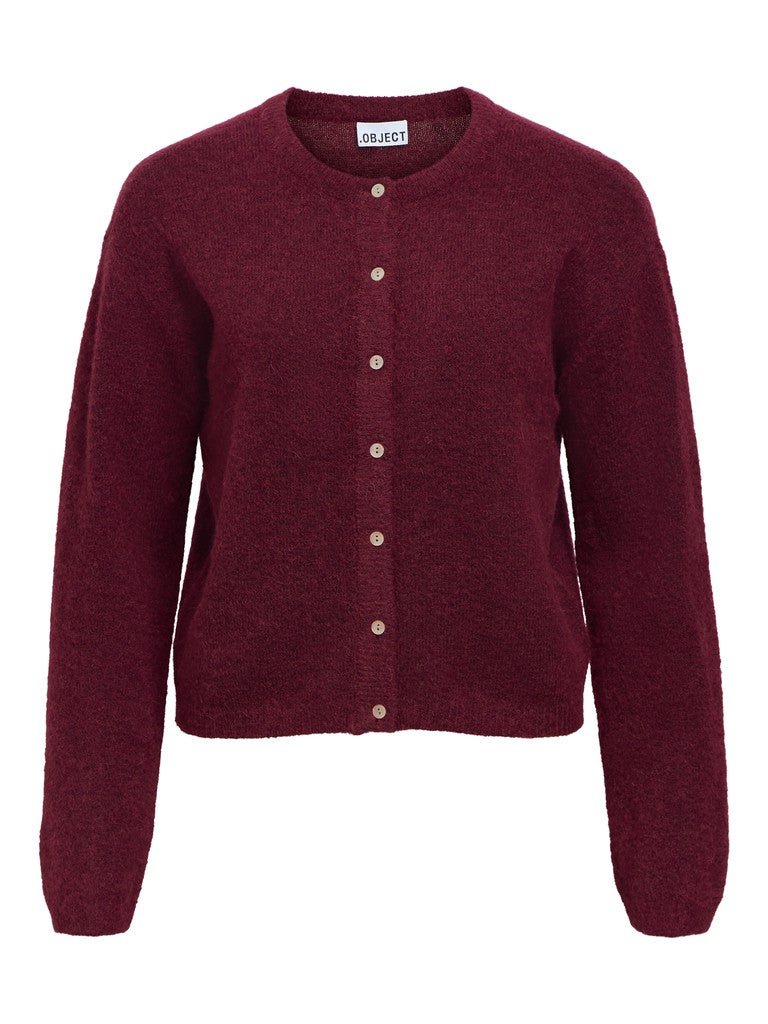 Object | Gebreid vest Agate windsor wine melange NOOS