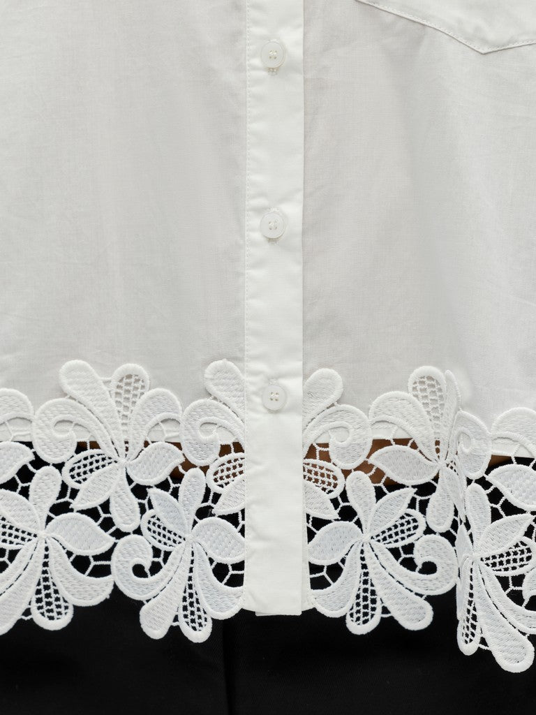 Object | Top Asly bright white white lace