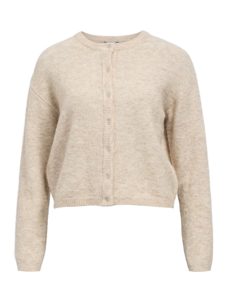 Object | Gebreid vest Agate humus melange NOOS