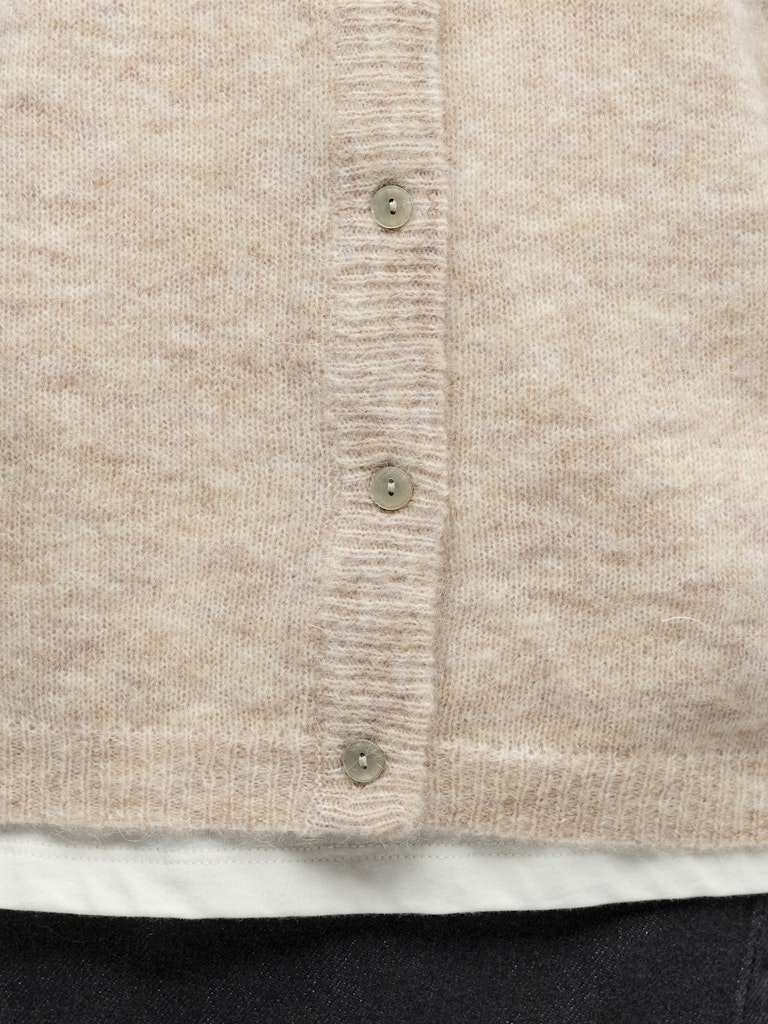 Object | Gebreid vest Agate humus melange NOOS