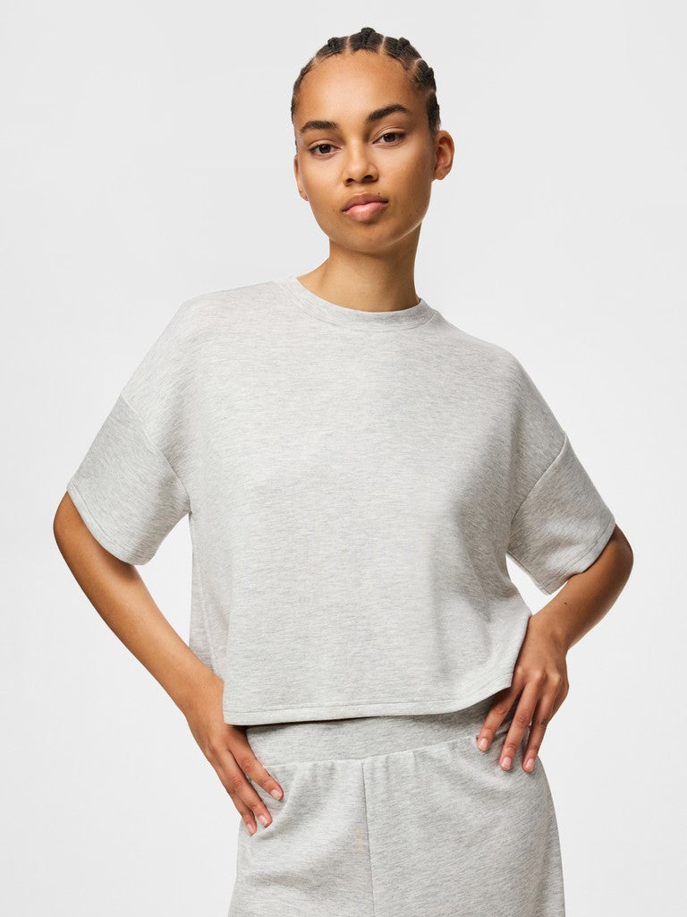 Pieces | Sweater Polly light grey melange