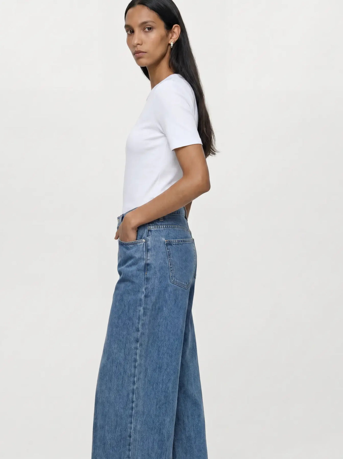Object | Wijde jeans Luca Tri medium blue denim Noos