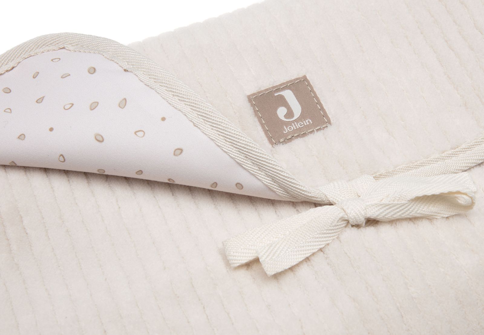Jollein | Verschoningsmat met opbergvak cloudy rib oatmeal