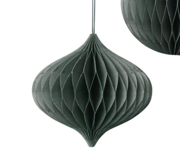 Broste Copenhagen | Papieren kerstbal 13cm thyme