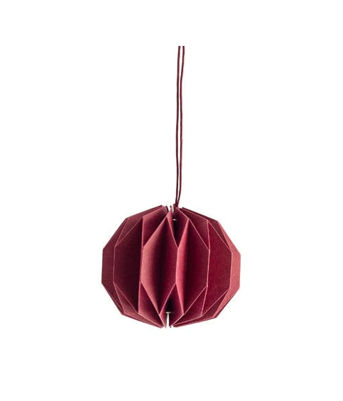 Storefactory | Ronde kersthanger rood 7x8cm