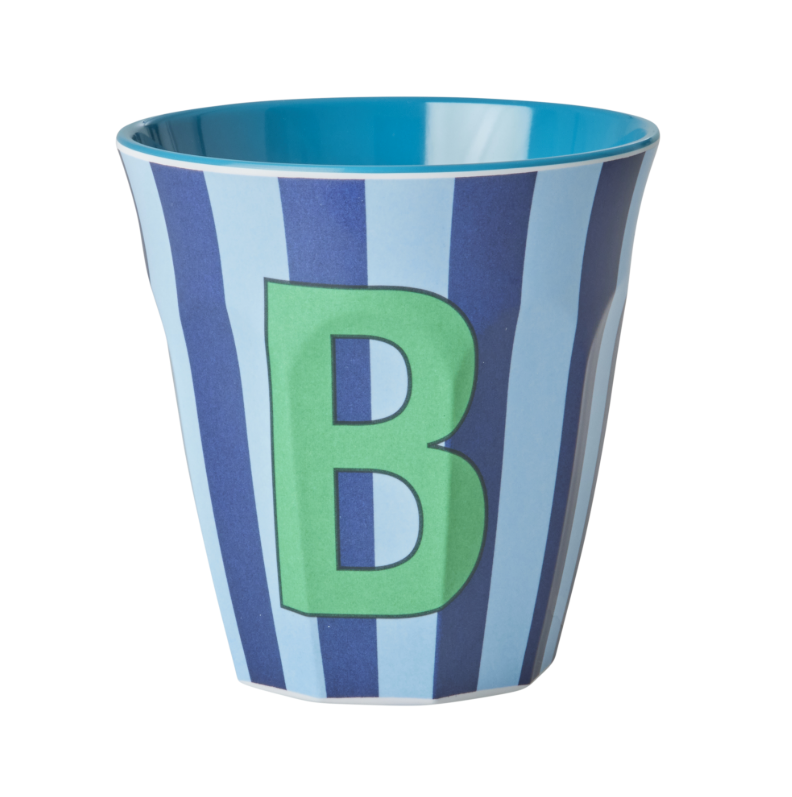 Rice | Mok Melamine B blauw stripes