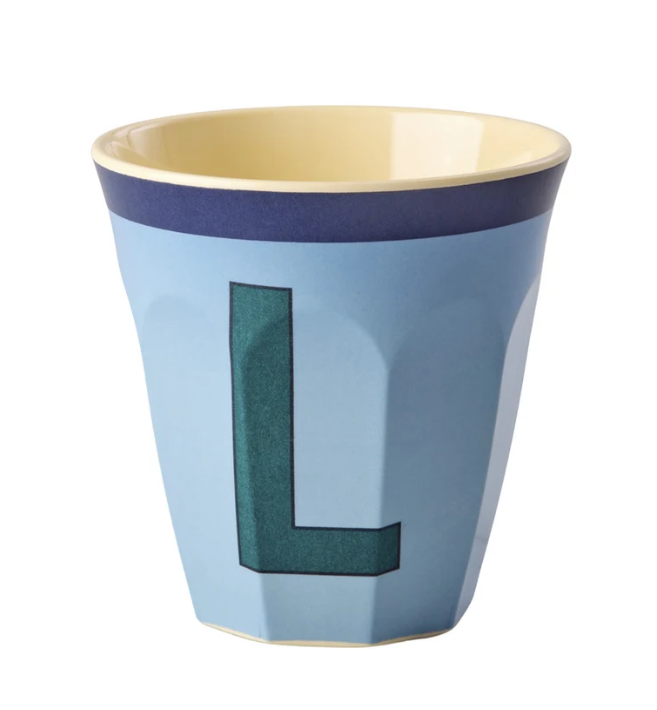 Rice | Mok Melamine L blauw vintage